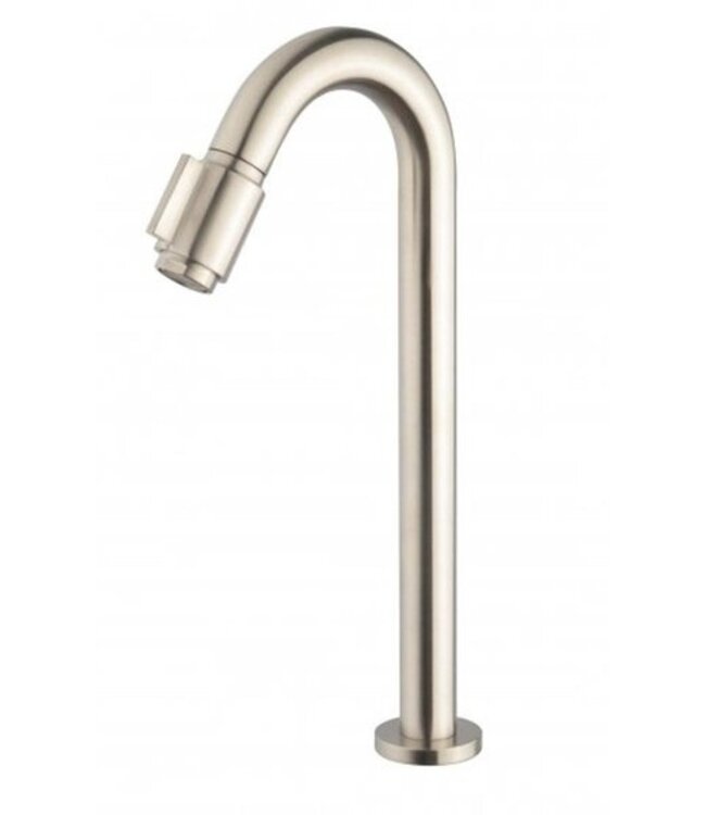 Rene Houtman Victoria Luxe Fonteinkraan XL | 1/2'' | Geborsteld Staal