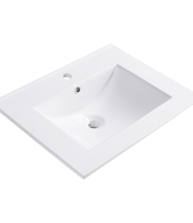 Rene Houtman Badkamermeubel Femke L61.5xD46.5xH85 cm Groen Mat 2 Lades