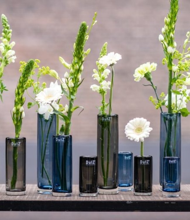 DutZ Cilinder Vaas | Grijs | H32xD9 cm