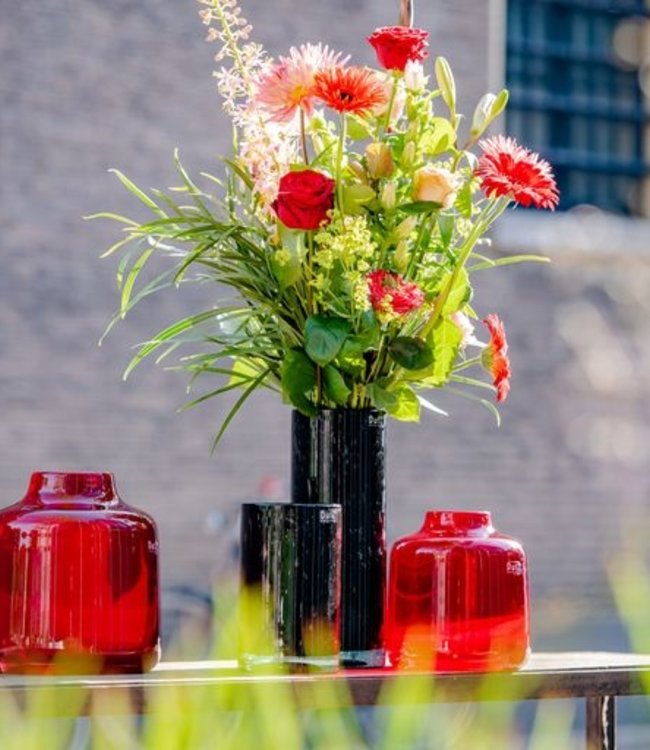 DutZ Vaas Tisza | Rood | H23xD22 cm