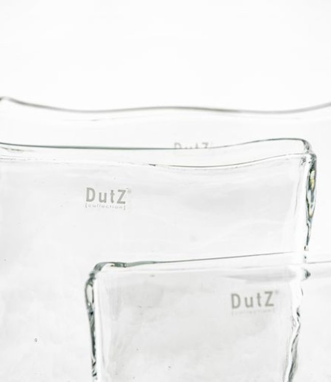 DutZ Bloemenvaas Vierhoekig | Helder | H20xD5xL20 cm