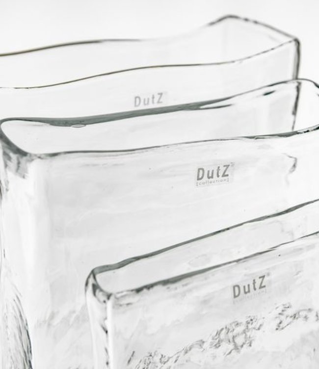 DutZ Bloemenvaas Vierhoekig | Helder | H20xD5xL20 cm