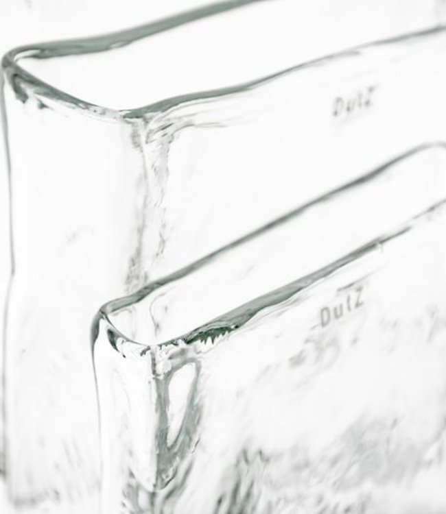 DutZ Bloemenvaas Vierhoekig | Helder | H25xD8xL25 cm