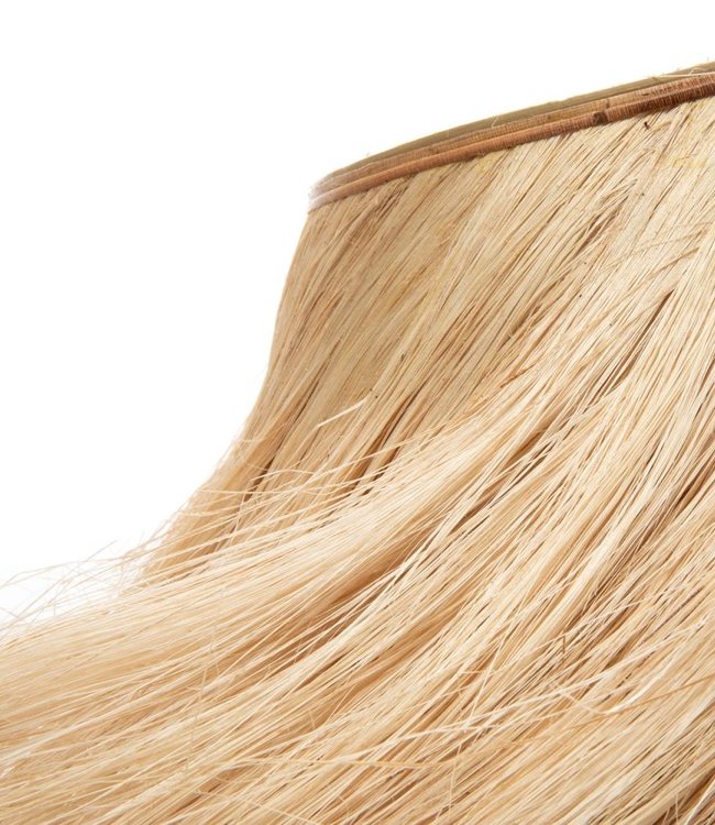 Bazar Bizar The Abaca Conical Tafellamp | Zwart/Naturel