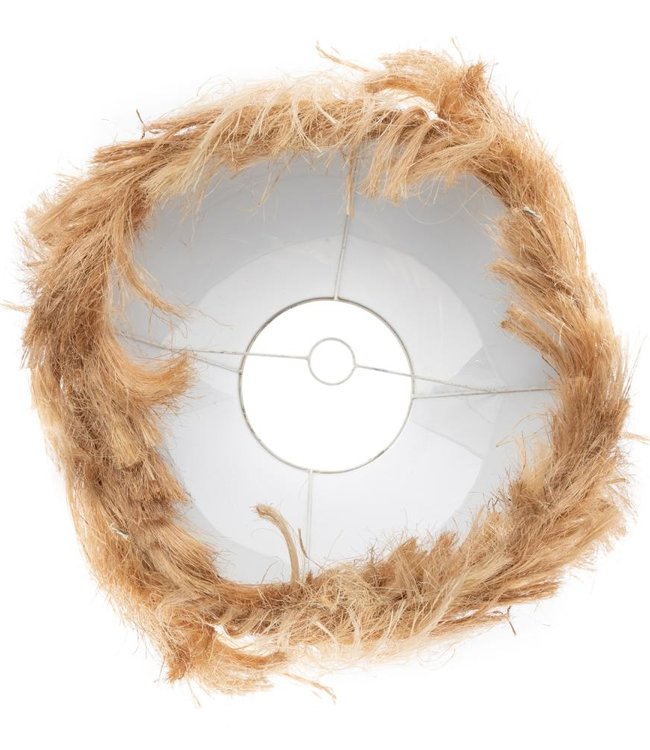 Bazar Bizar The Abaca Conical Tafellamp | Zwart/Naturel