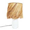 The Abaca Tube Tafellamp | Wit/Naturel