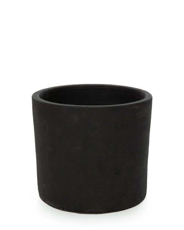 Bazar Bizar The Charcoal Low | Zwart/Naturel | H36 cm