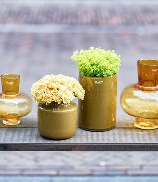 DutZ Vaas Modest | Goud met Bubbels | H20xD18 cm