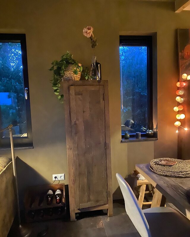 Rene Houtman Badkamerkast Barrano 50x39x161 cm 1 deur 3 plank