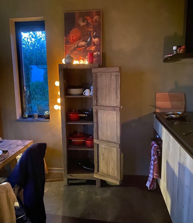 Rene Houtman Badkamerkast Barrano 50x39x161 cm 1 deur 3 plank