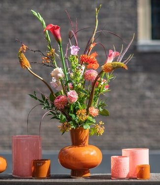 DutZ Vaas Modest | Warm Oranje | H20xD18 cm