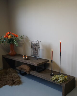 Rene Houtman TV-Meubel Dero 2-delig Verouderd Hout L160 cm