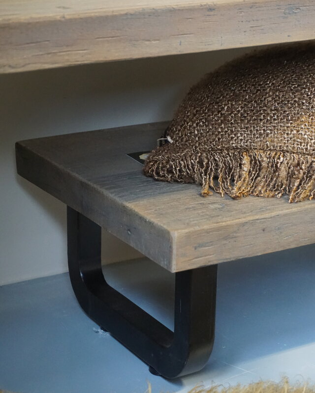 Rene Houtman TV-Meubel Dero 2-delig Verouderd Hout L160 cm