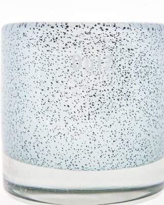 DutZ Cilinder Vaas | Dik Lichtblauw met Bubbels | H10xD10 cm