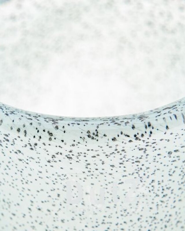 DutZ Cilinder Vaas | Dik Lichtblauw met Bubbels | H10xD10 cm