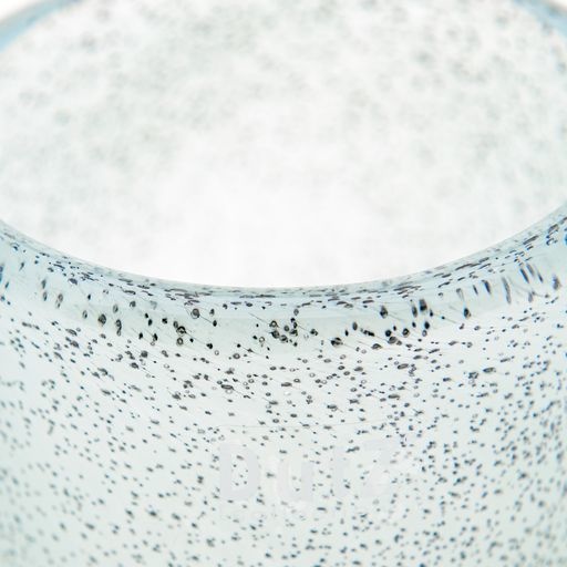 DutZ Cilinder Vaas | Dik Lichtblauw met Bubbels | H10xD10 cm