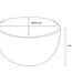 Differnz Differnz Tulip Opbouw Waskom | Diameter 40 cm | Mat Donkergrijs