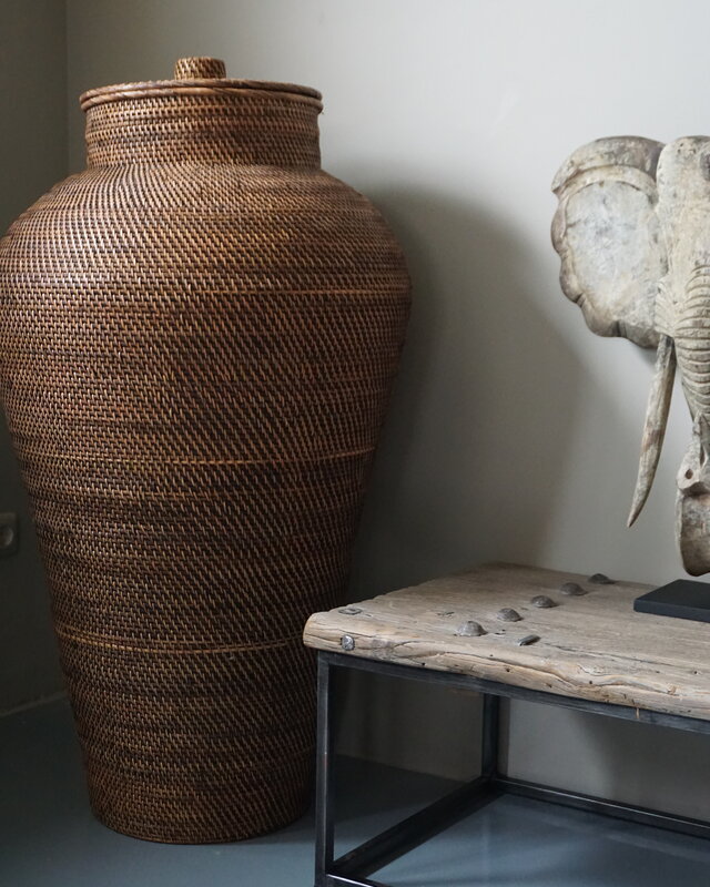 Rene Houtman Mand Groot Met Deksel L115 x B70 cm