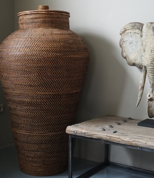 Rene Houtman Mand Groot Met Deksel L115 x B70 cm