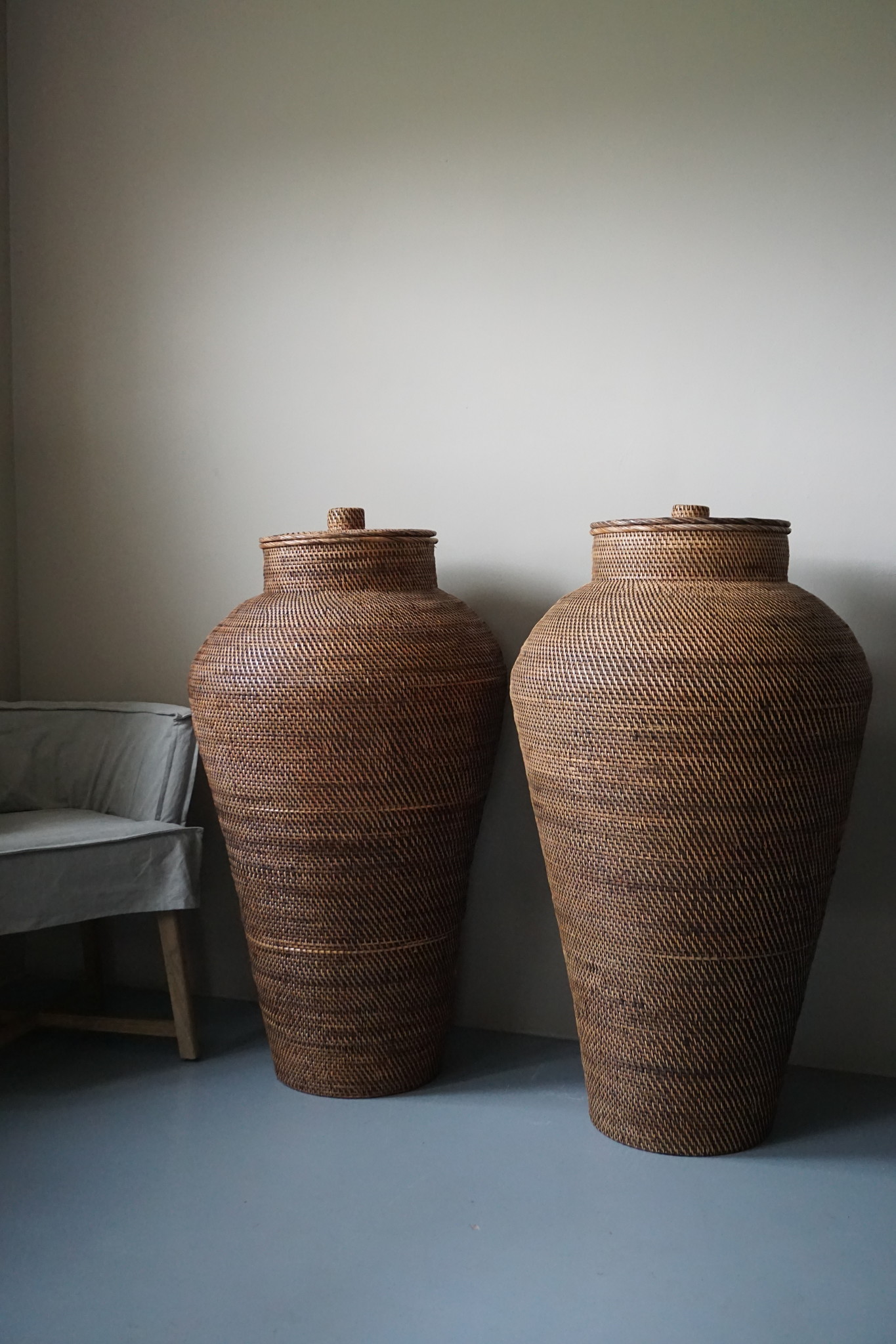 Rene Houtman Mand Groot Met Deksel L115 x B70 cm