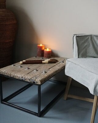 Rene Houtman Salontafel Oud Houten Deur India L87xB54xH38