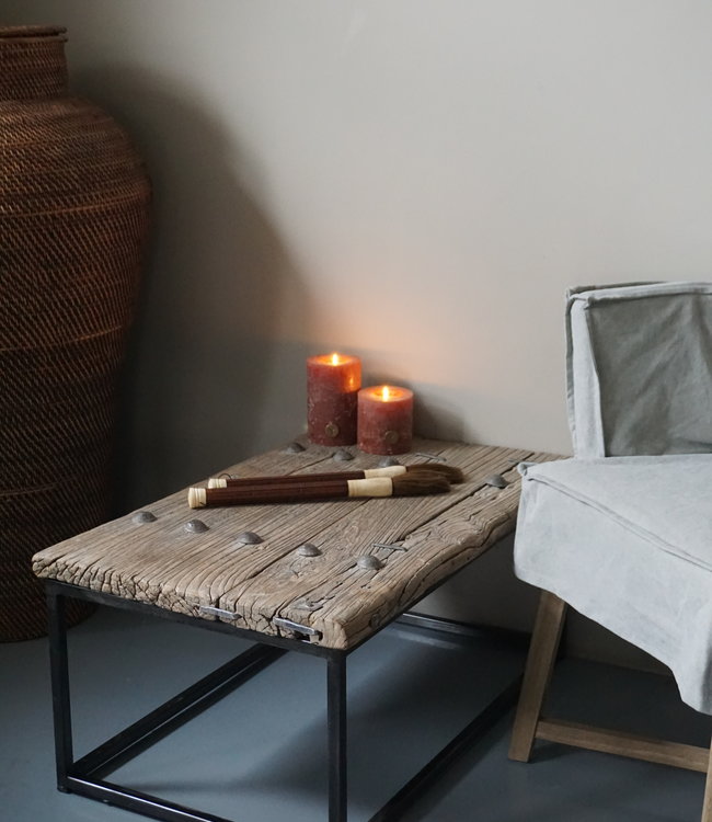 Rene Houtman Salontafel Oud Houten Deur India L87xB54xH38