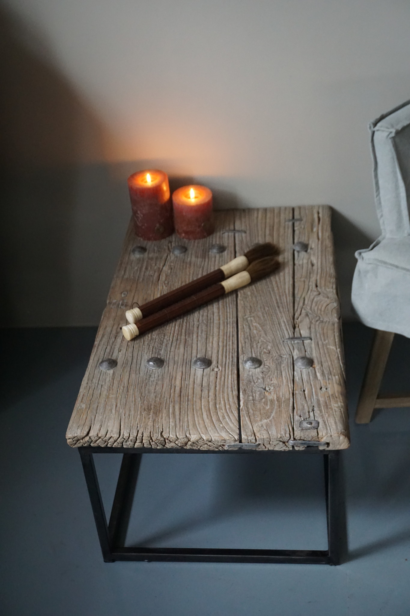 Rene Houtman Salontafel Oud Houten Deur India L87xB54xH38