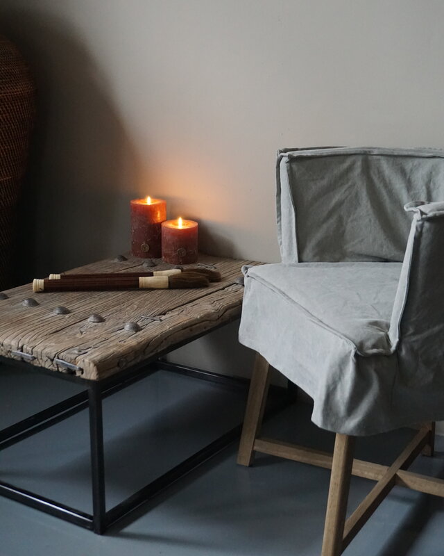 Rene Houtman Salontafel Oud Houten Deur India L87xB54xH38