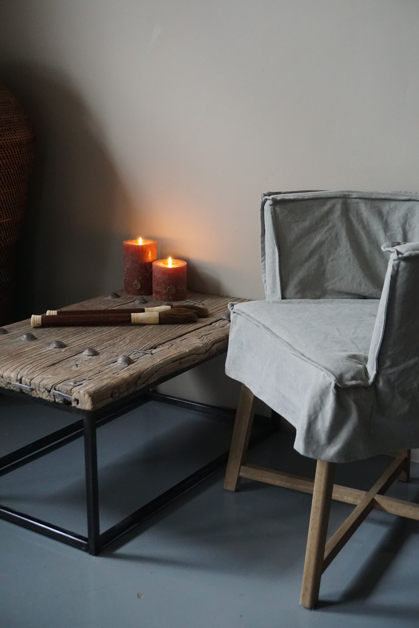 Rene Houtman Salontafel Oud Houten Deur India L87xB54xH38