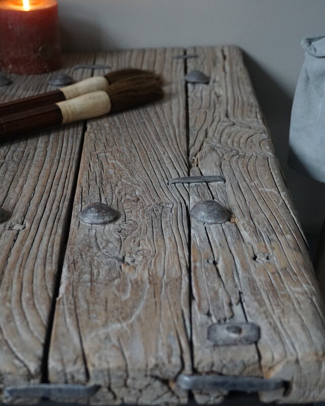 Rene Houtman Salontafel Oud Houten Deur India L87xB54xH38