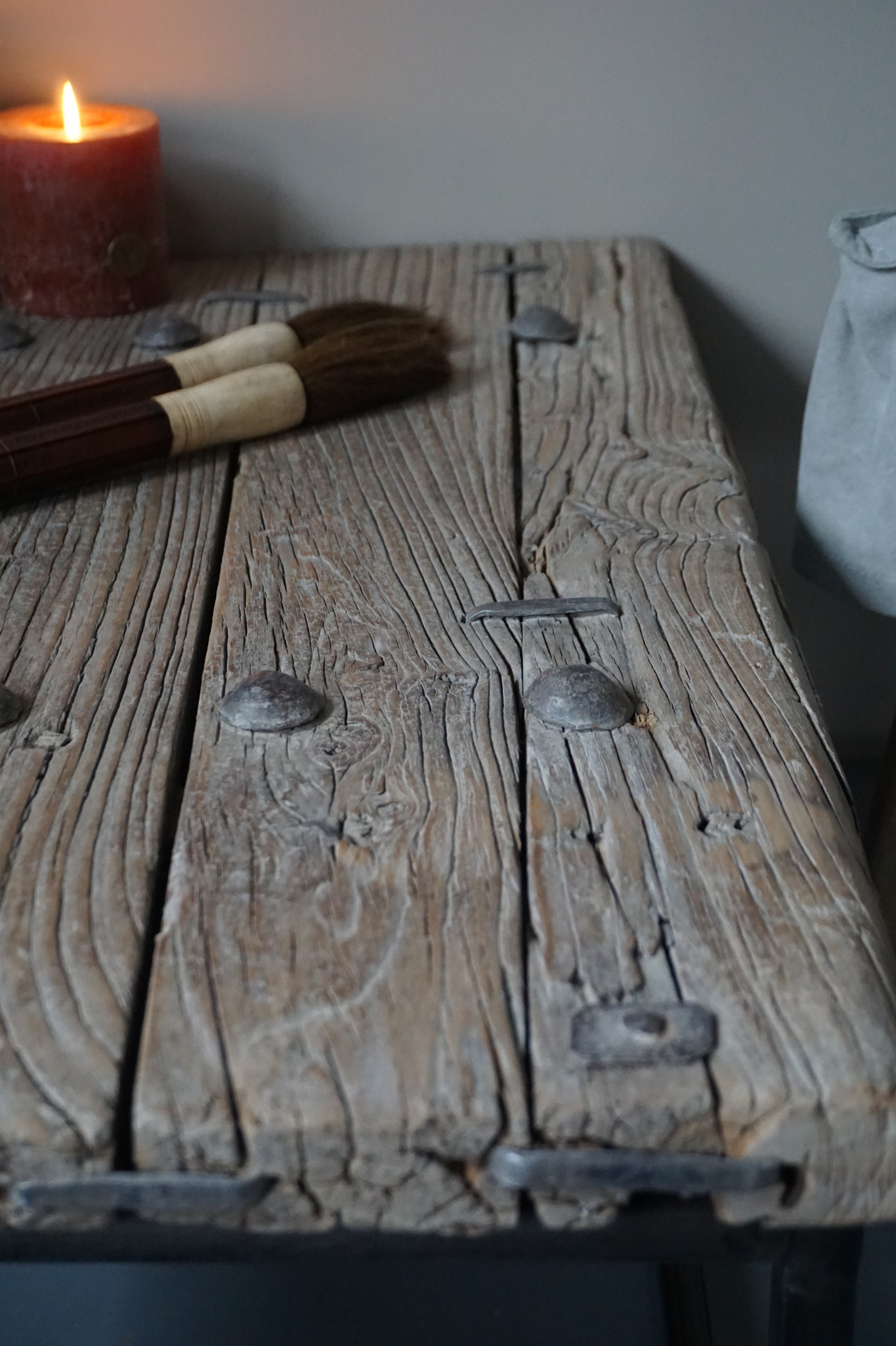Rene Houtman Salontafel Oud Houten Deur India L87xB54xH38