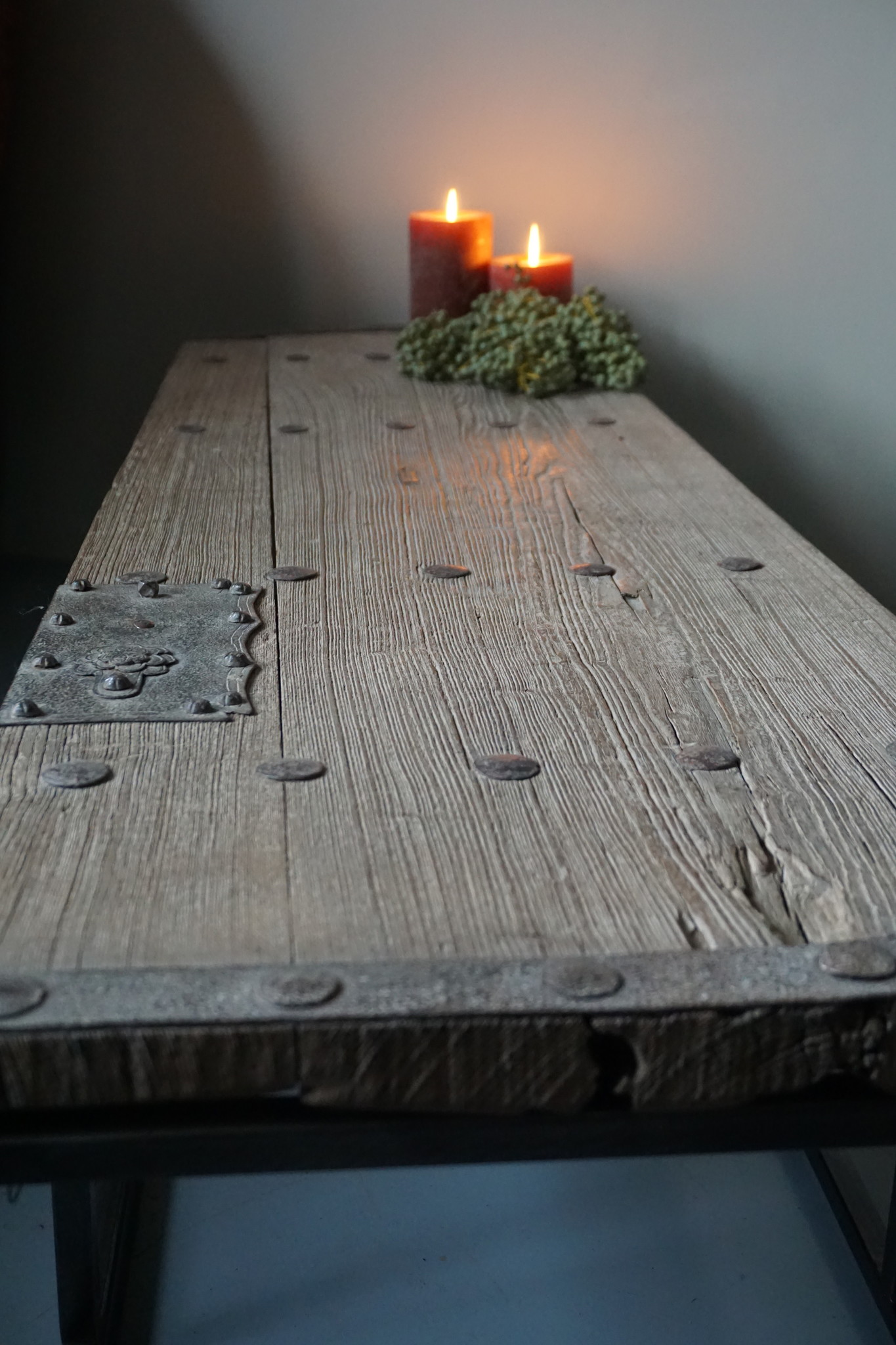 Rene Houtman Salontafel Oud Houten Deur India L172xB50xH38