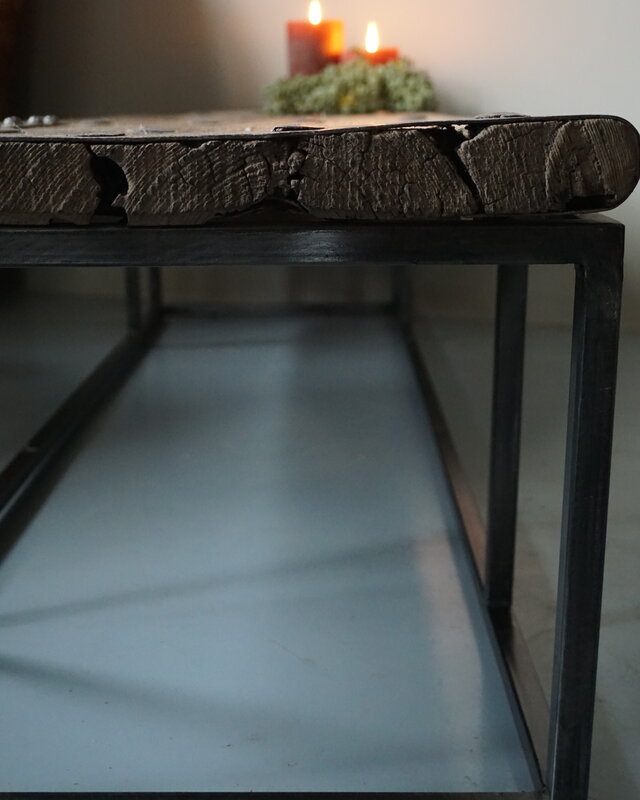 Rene Houtman Salontafel Oud Houten Deur India L172xB50xH38