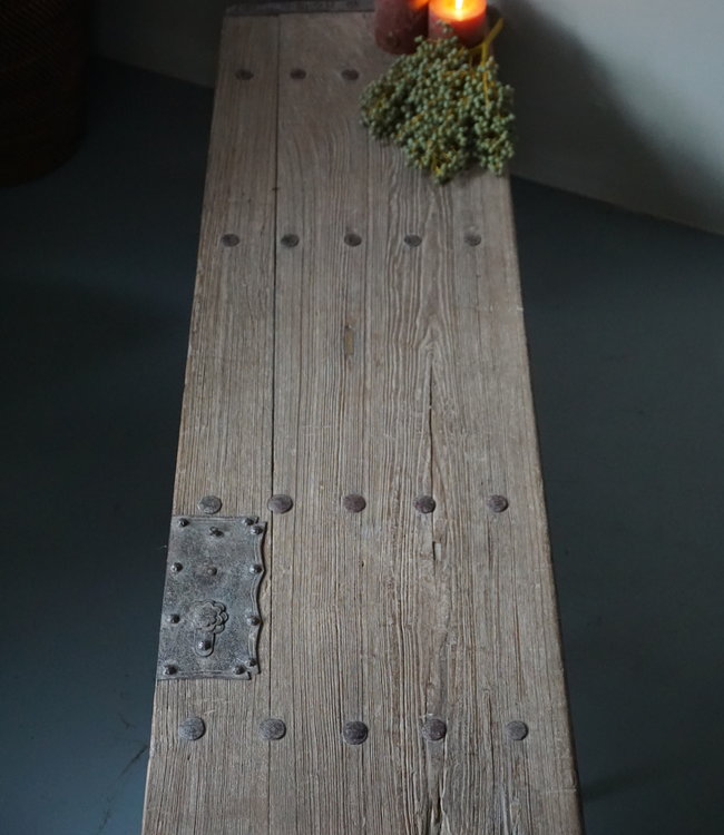 Rene Houtman Salontafel Oud Houten Deur India L172xB50xH38