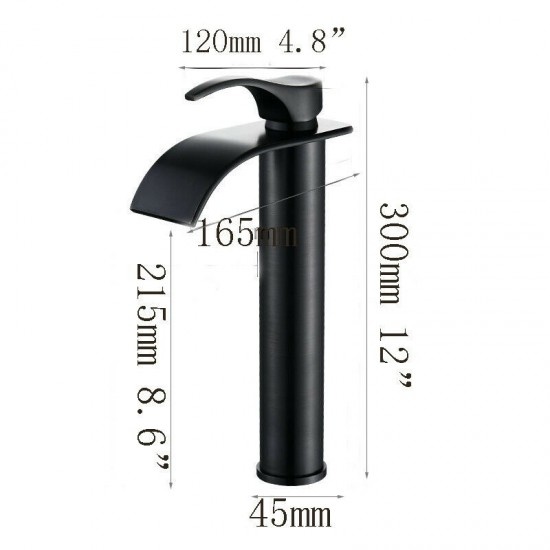 Rene Houtman Olie Bronzen Waterval Mengkraan | Zwart/Brons | H30 cm