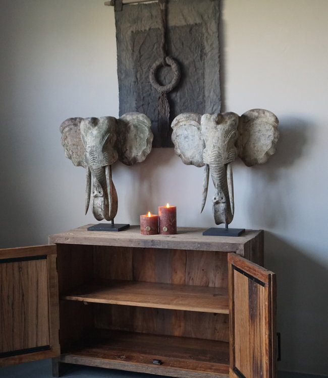 Rene Houtman TV-Meubel 2-deurs L110xD51xH80 cm Oud Hout