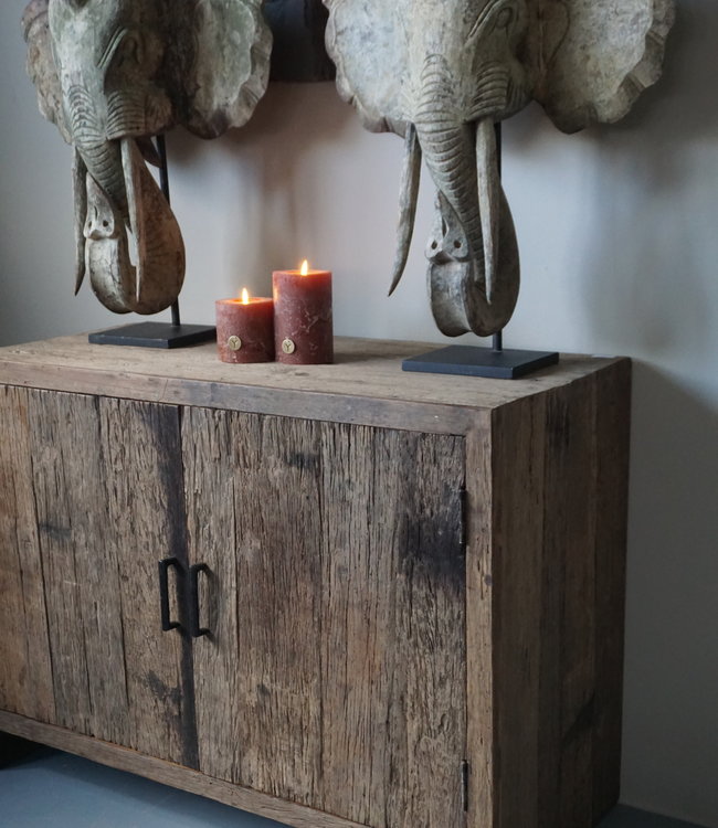 Rene Houtman TV-Meubel 2-deurs L110xD51xH80 cm Oud Hout