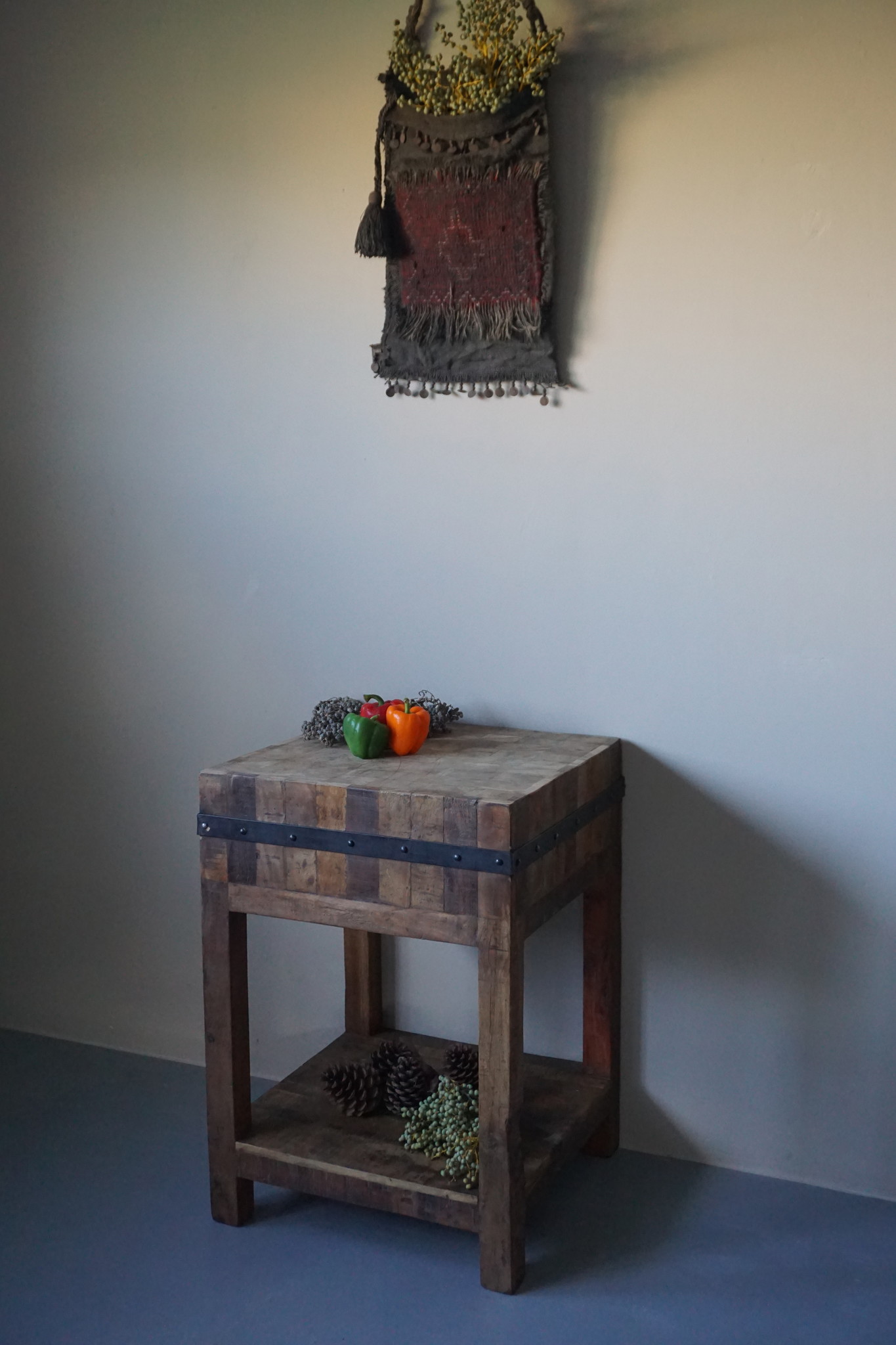Rene Houtman Hakblok Werktafel Oud Teak H86 x B60 Cm