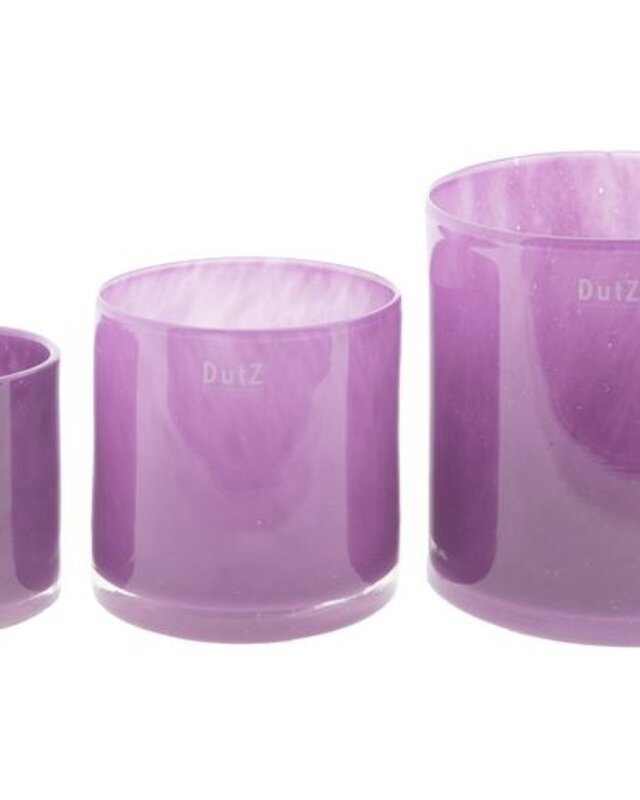 DutZ Cilinder Vaas | Violet | H10xD10 cm