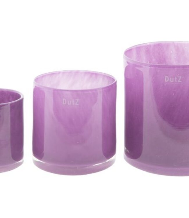 DutZ Cilinder Vaas | Violet | H10xD10 cm