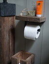 Rene Houtman Toiletrolhouder Enkel - Oud Hout Unique Plank