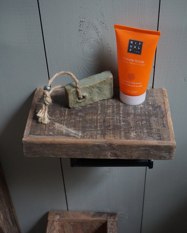Rene Houtman Toiletrolhouder Enkel - Oud Hout Unique Plank