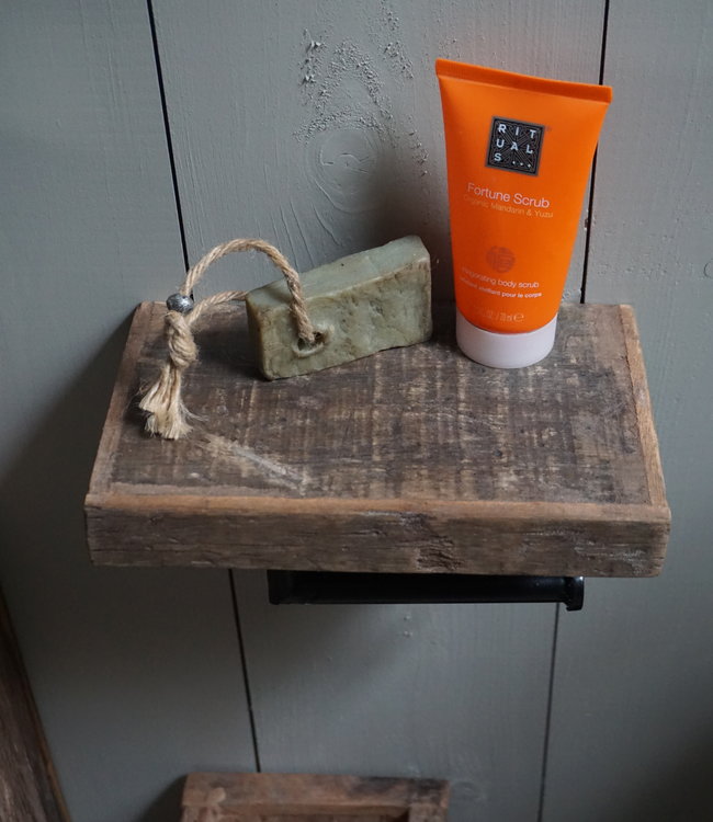 Rene Houtman Toiletrolhouder Enkel - Oud Hout Unique Plank