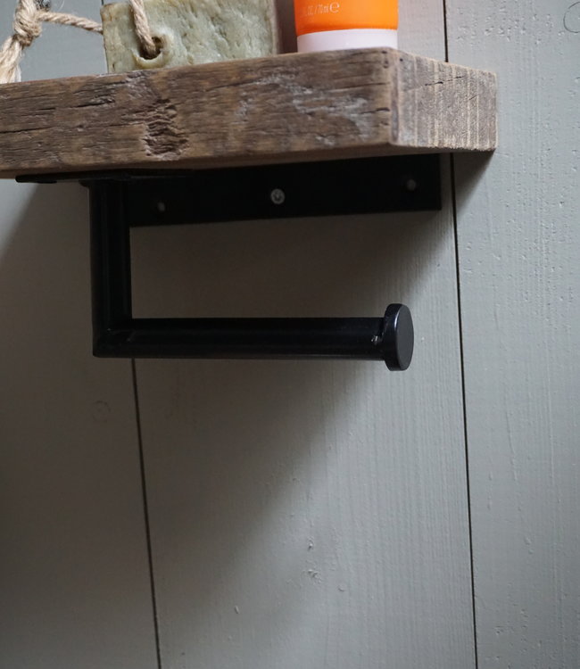 Rene Houtman Toiletrolhouder Enkel - Oud Hout Unique Plank