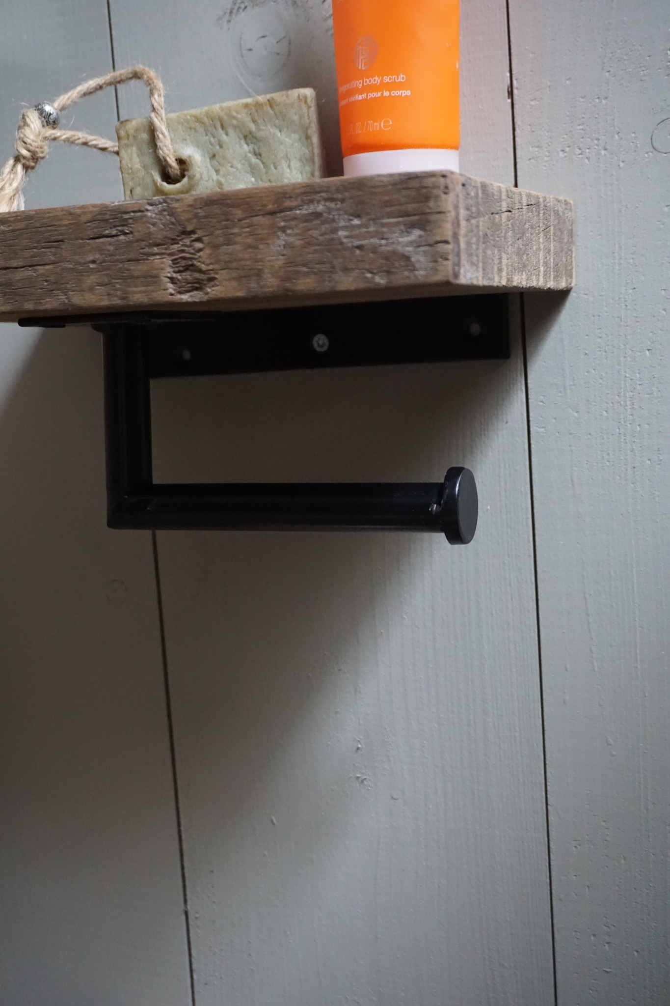 Rene Houtman Toiletrolhouder Enkel - Oud Hout Unique Plank