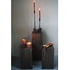 Bloemenzuil/Pilaar Hout H75xB26xD26 cm