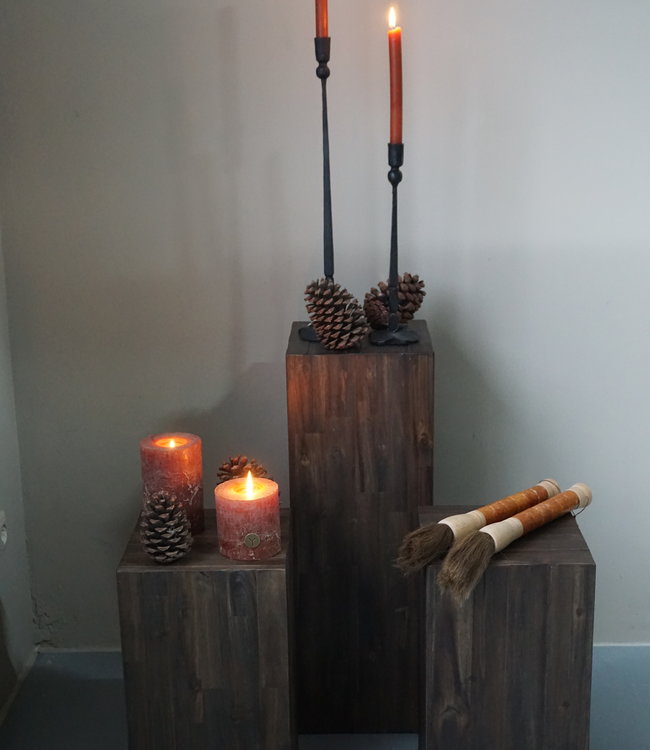 Rene Houtman Bloemenzuil/Pilaar Hout H50xB26xD26 cm