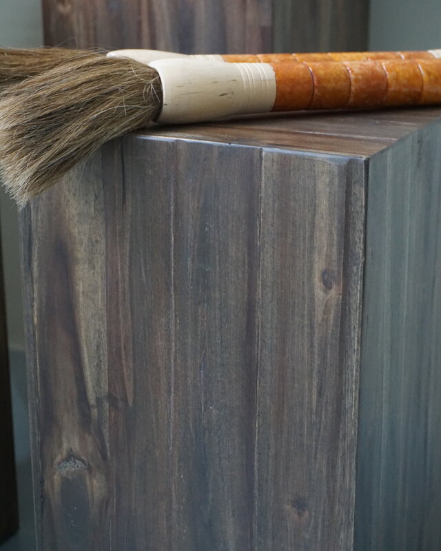 Rene Houtman Bloemenzuil/Pilaar Hout H50xB26xD26 cm