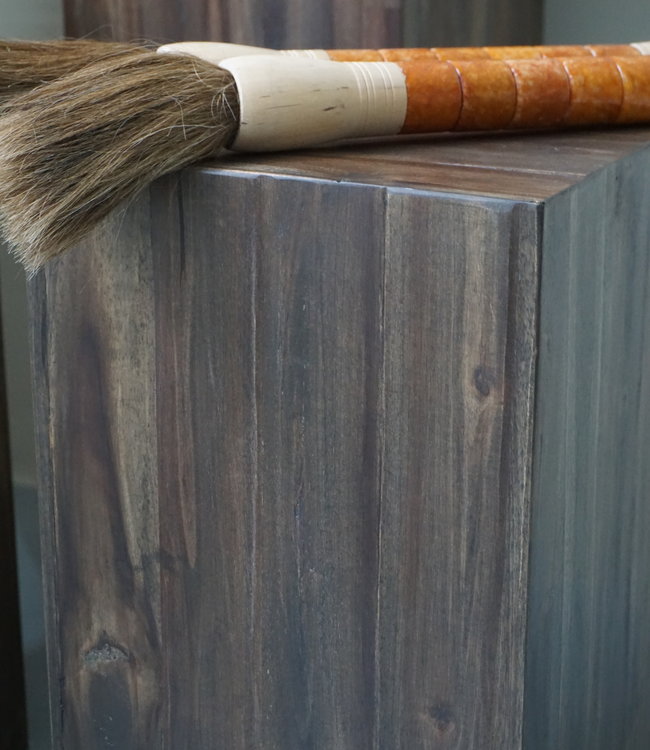 Rene Houtman Bloemenzuil/Pilaar Hout H50xB26xD26 cm