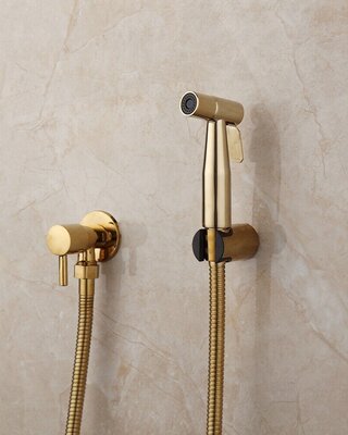 Rene Houtman Bidet Sproeier | Goudkleurig | Koud